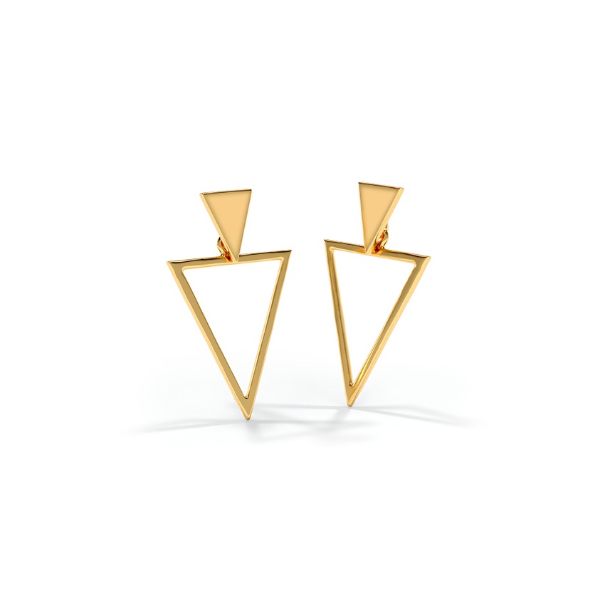 Siddhi 22KT Gold Drop Earrings