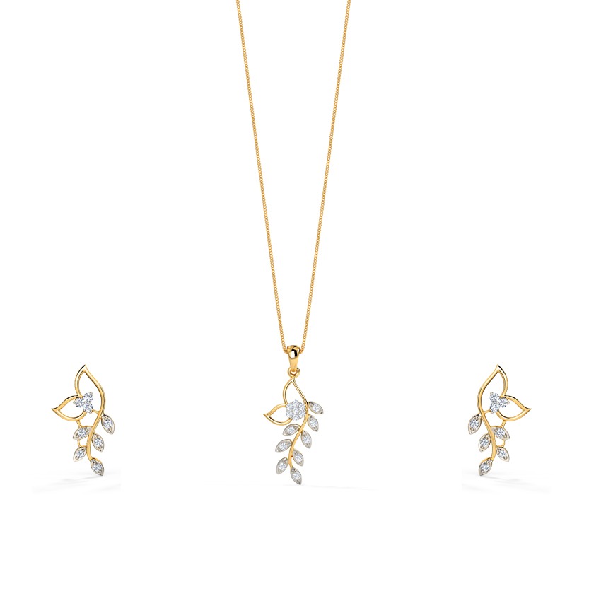 Classic Leaves Diamond Matching Set