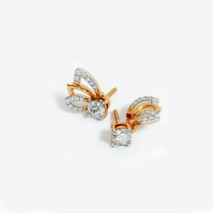 Dreamy Solitaire Stud Earrings