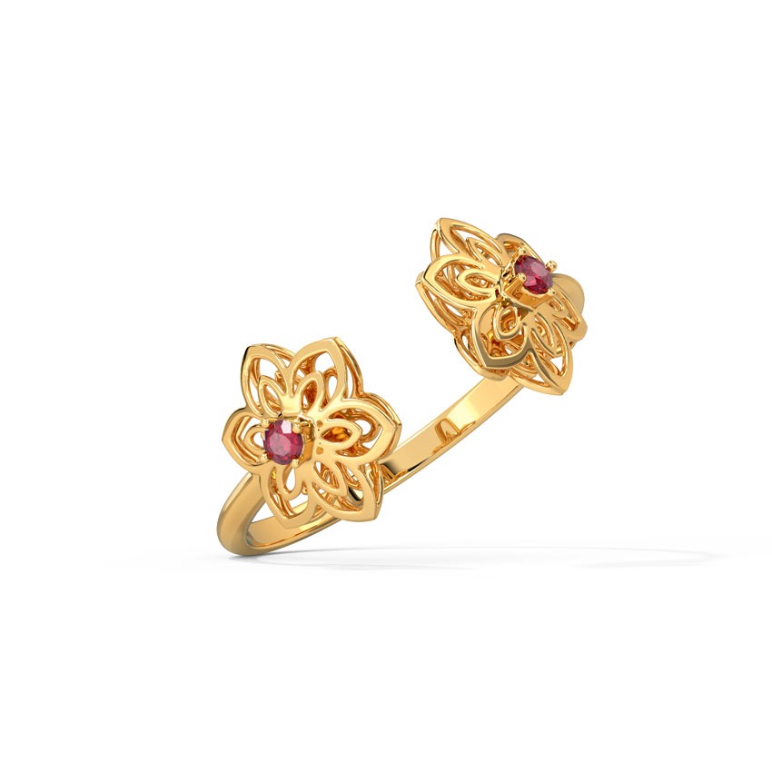 Ira Cutout Gemstone Ring