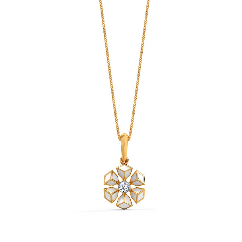 Flamboyant Diamond Pendant