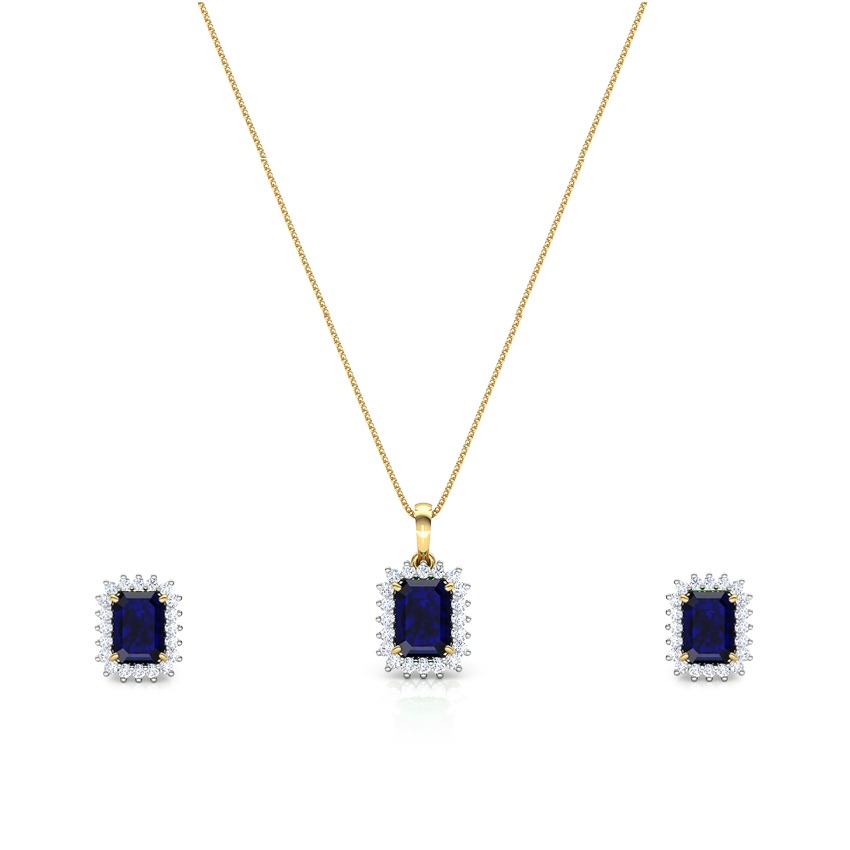 Haze Elegance Sapphire Matching Set