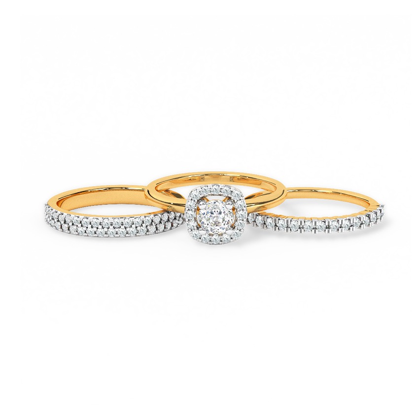 Gleaming Horizon 73 Cuts Solitaire Ring