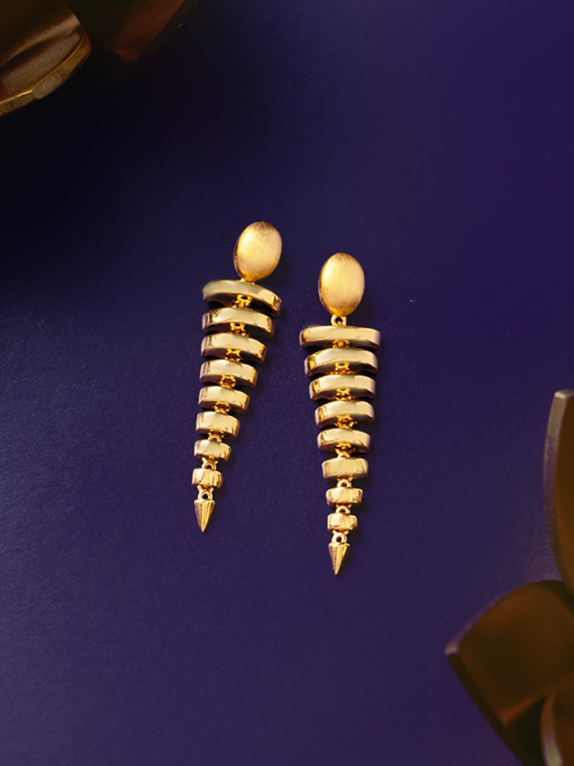 marriage bridal earrings gold