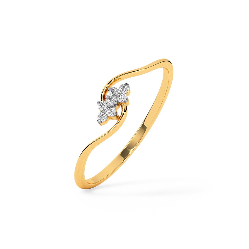 Danity Curve Diamond Ring