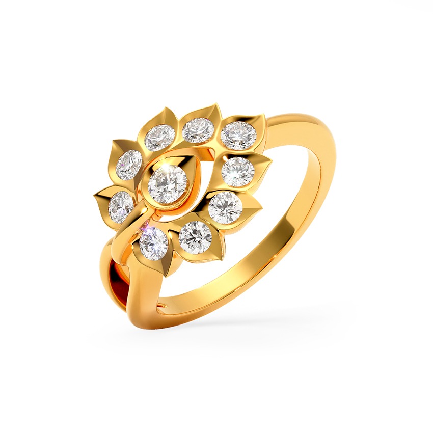 Italkal 22k Gold and Diamond Ring