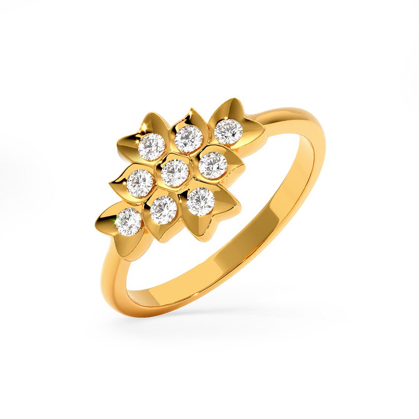 Neli 22k Gold and Diamond Ring