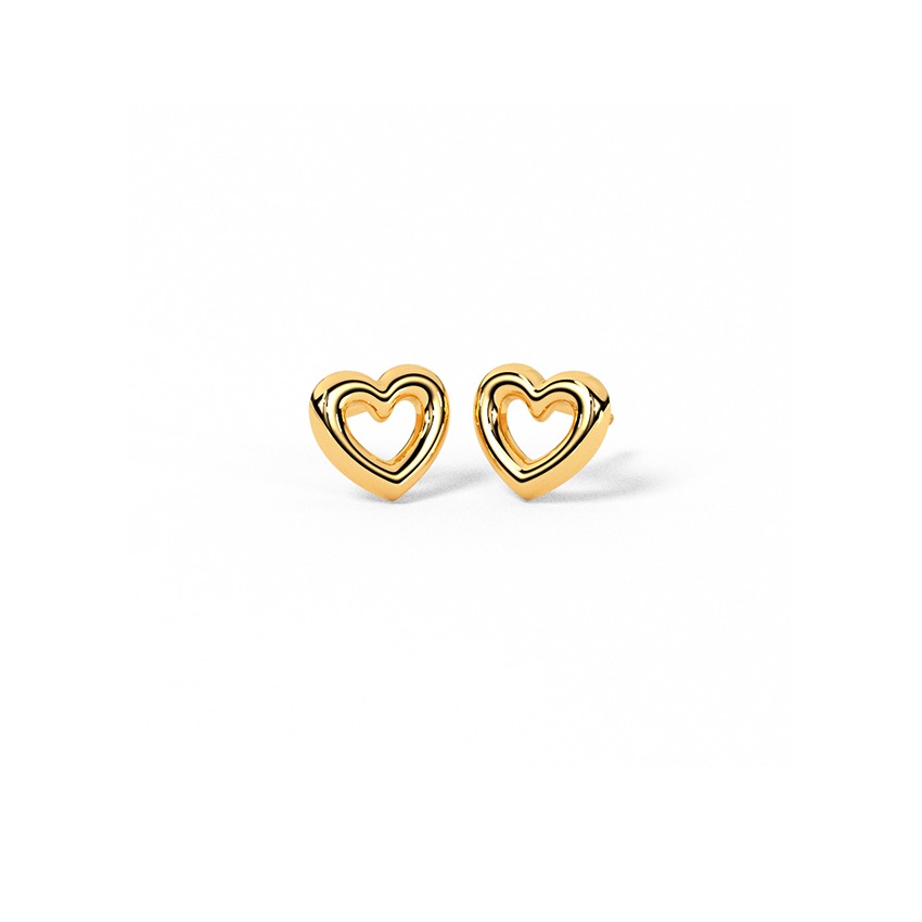 Fluffy Heart Stud Earring