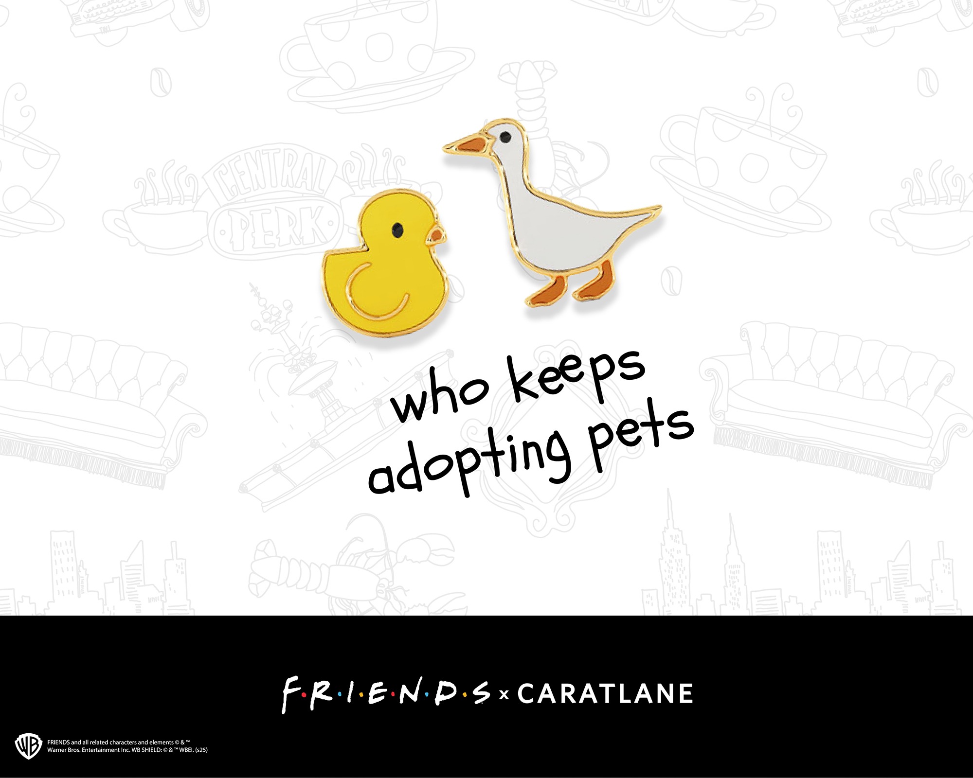Chandler chick earrings for best friends