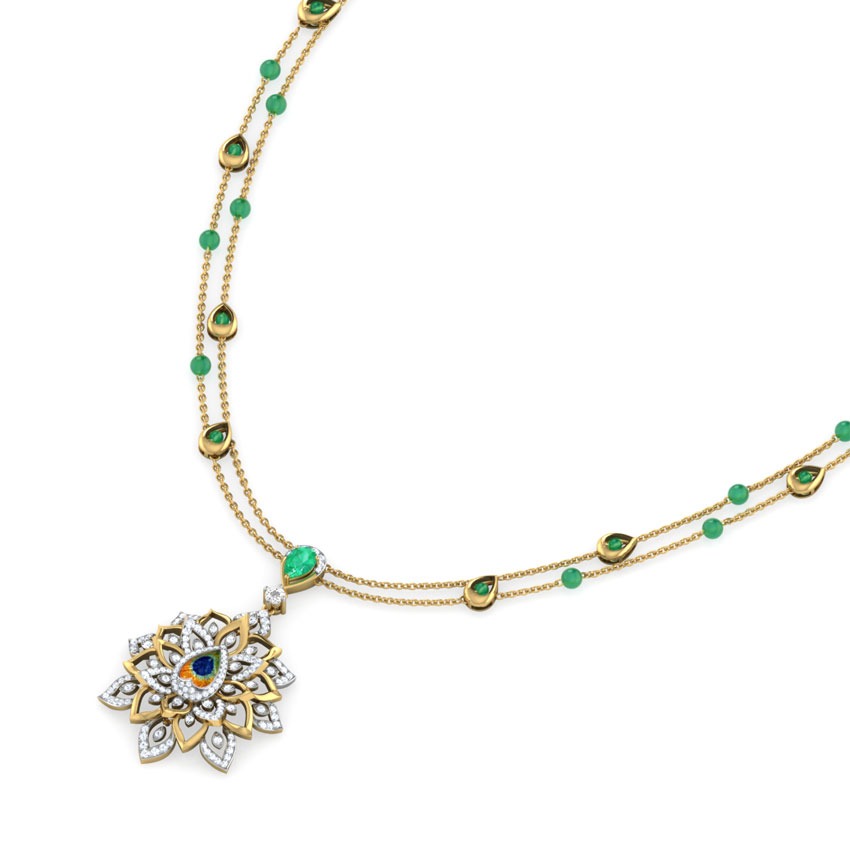 Flair Peacock Gemstone Necklace