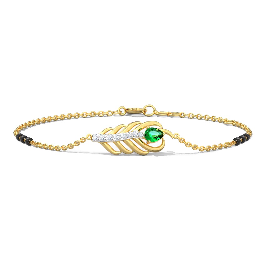 Kyra Gemstone Mangalsutra Bracelet