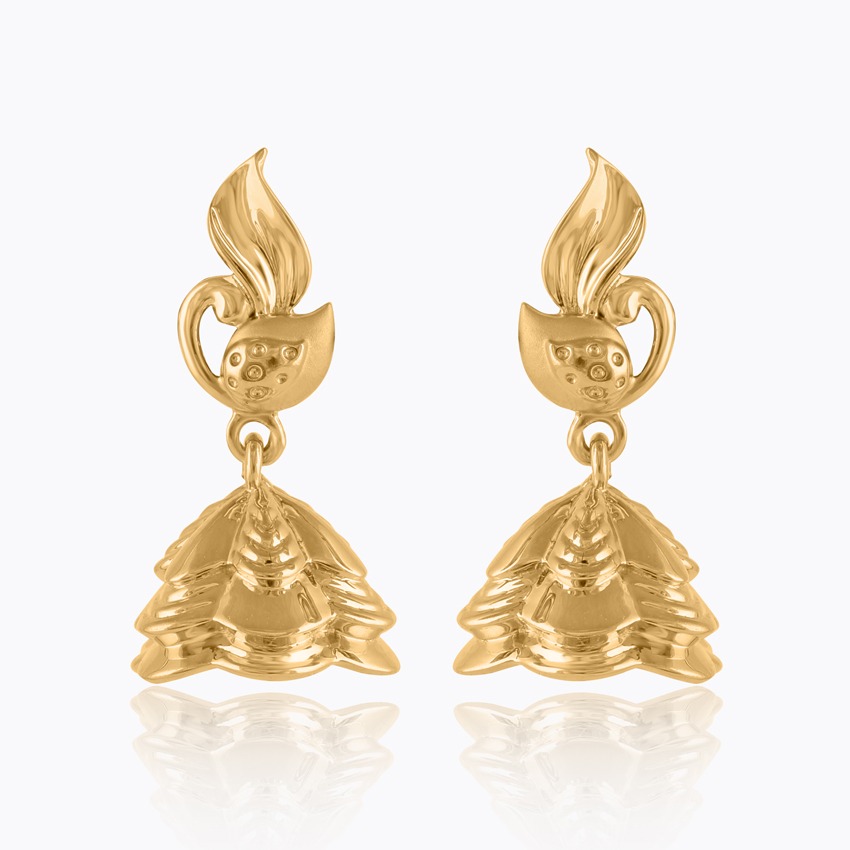 Radhika 22KT Gold Jhumkas