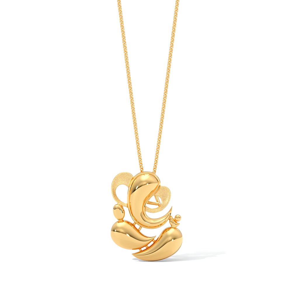 Gajanana 22KT Gold Pendant