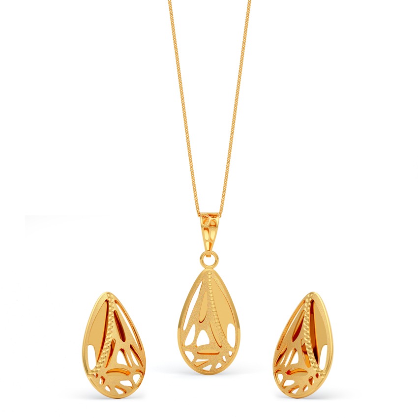 Sohana Shine 22KT Gold Pendant Set