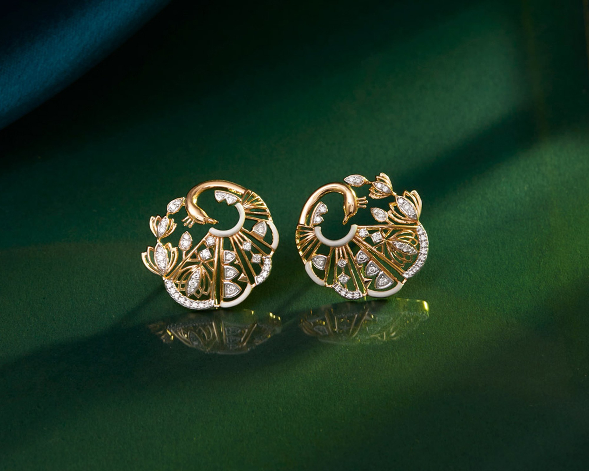 Peacock Earrings