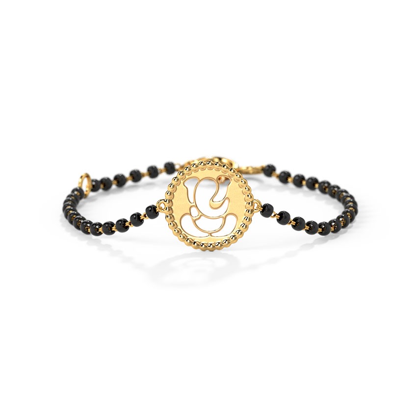 Ganesha Baby Nazaria Gold Bracelet