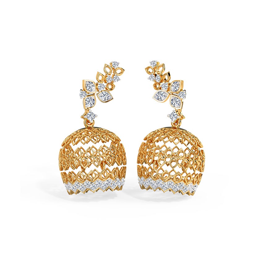 Taahira Diamond Jhumkas