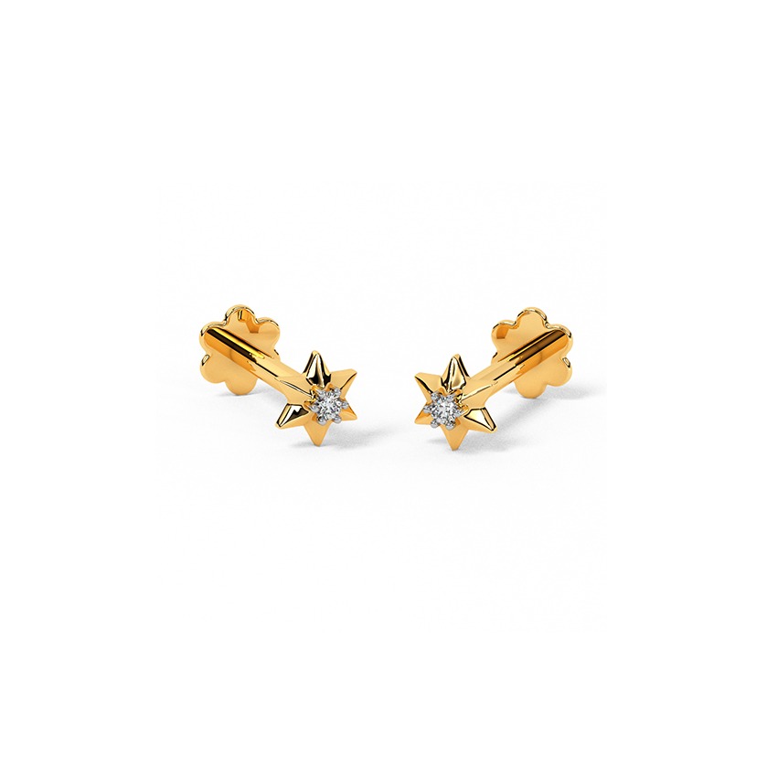 Celestial Multipierce Diamond Stud Earrings