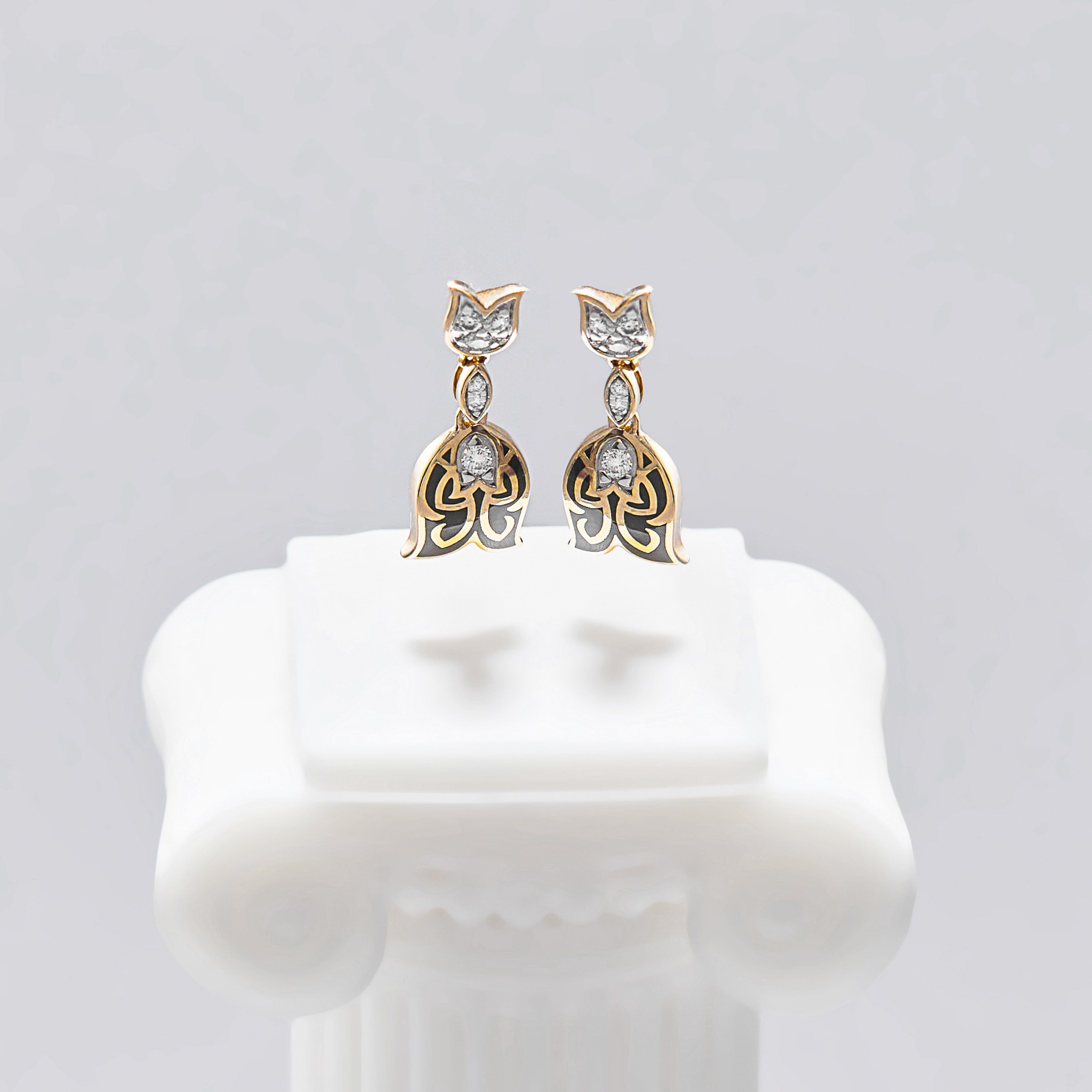 Starry Night Diamond Drop Earrings