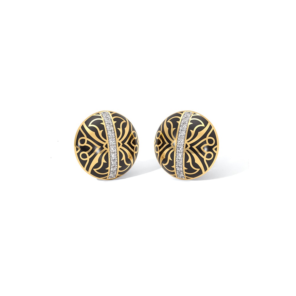 Noir Diamond Stud Earrings