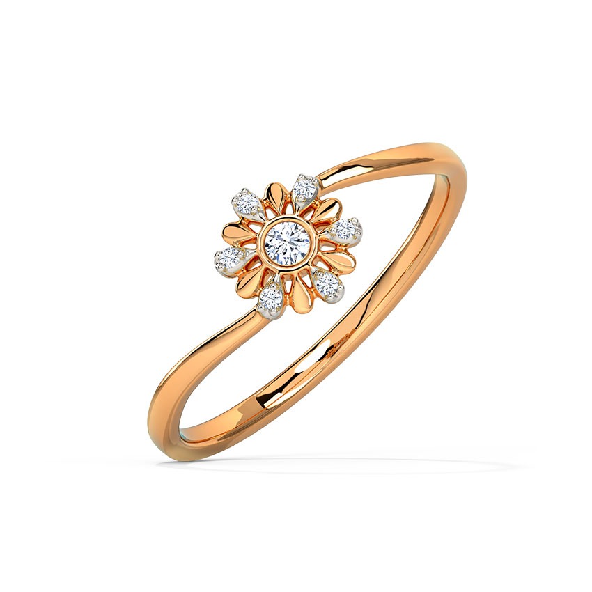 Elegant Radiating Diamond Ring