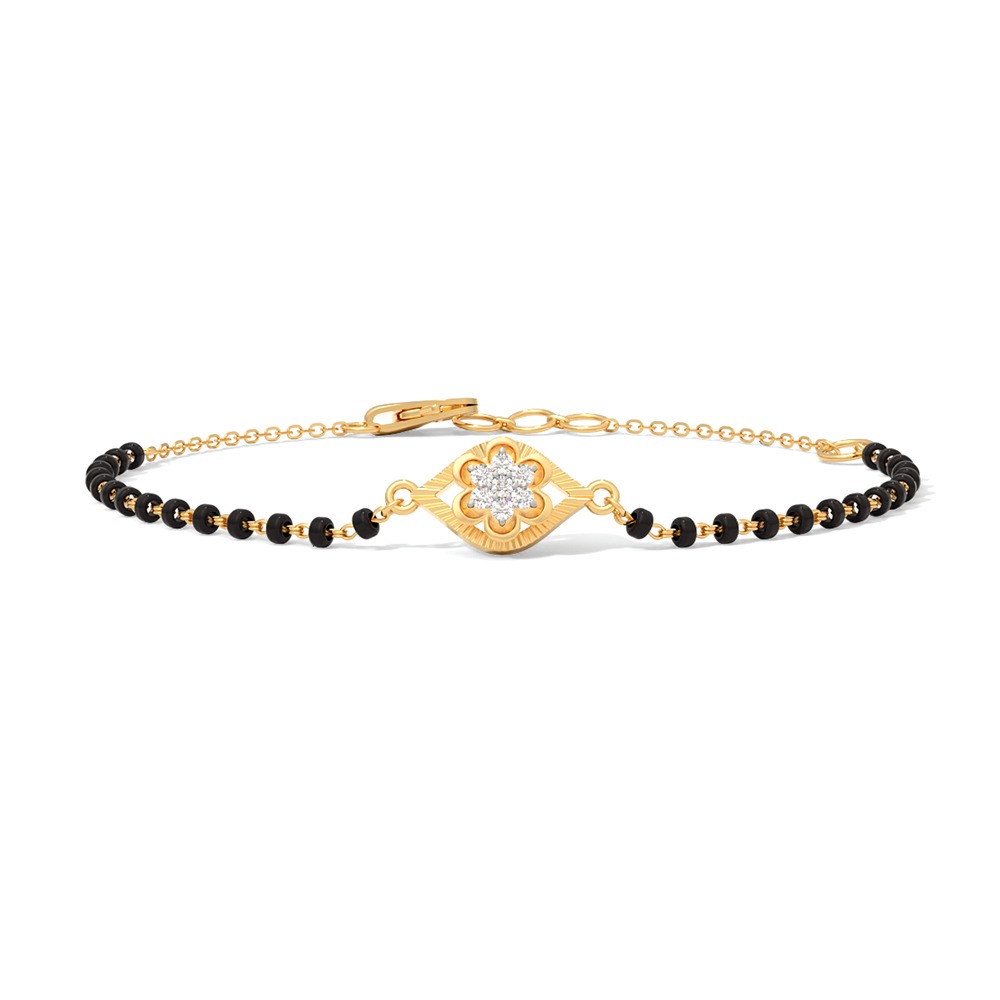 Glitery Hexa Diamond Mangalsutra Bracelet
