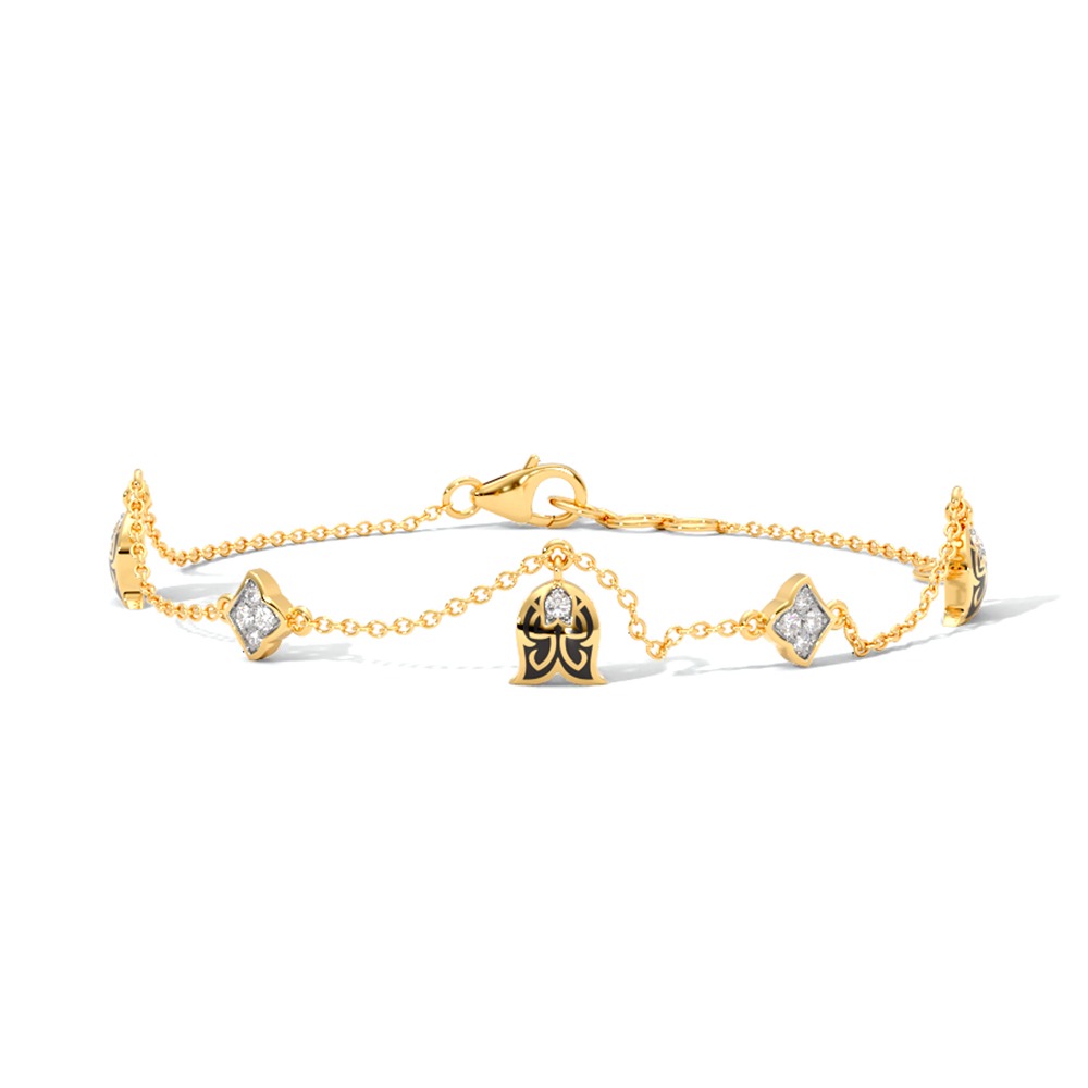 Starry Night Diamond Chain Bracelet
