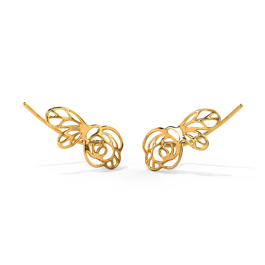 Riana Blooming Gold Earcuff