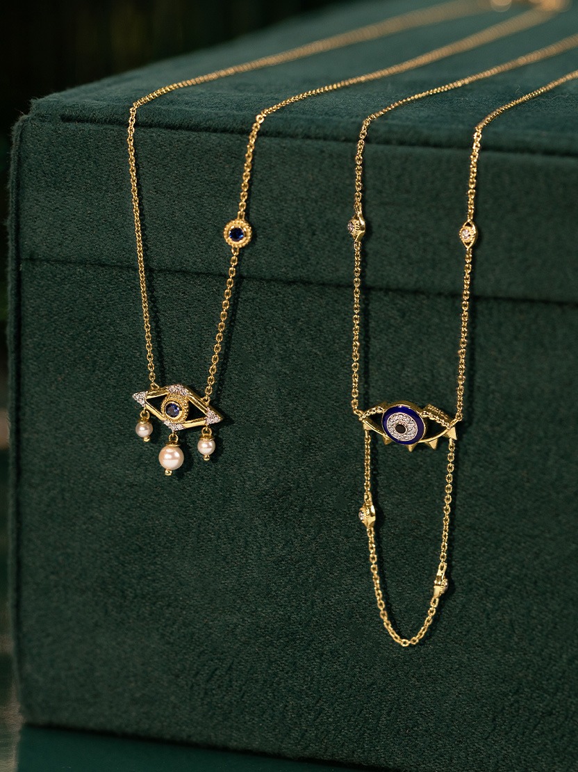 white stone necklace