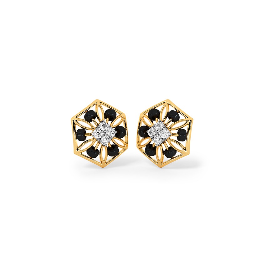Gia Diamond Drop Mangalsutra Stud Earrings