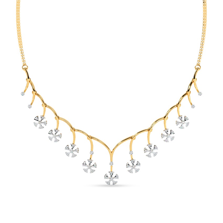 Celeste Flora Diamond Necklace