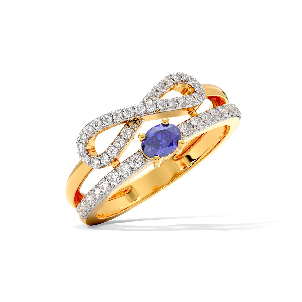 Infinity Blue Gemstone Band