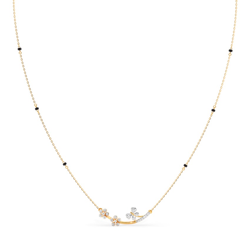 Butterfly Bloom Diamond Mangalsutra