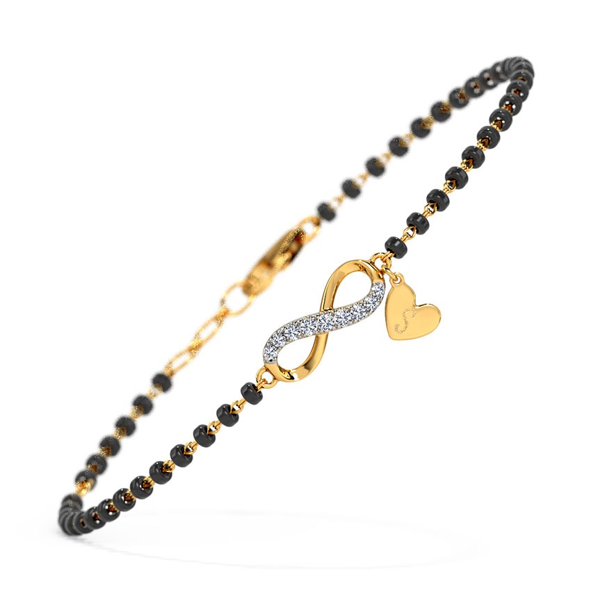 Eternal Infinity Personalised Diamond Mangalsutra Bracelet