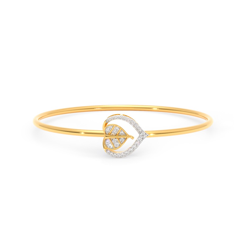 Peepal Leaf Diamond Bracelet