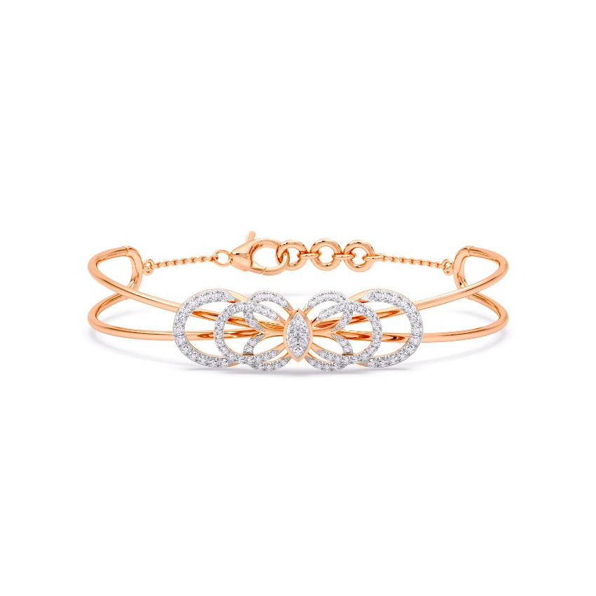 Orbital Veil Diamond Bracelet