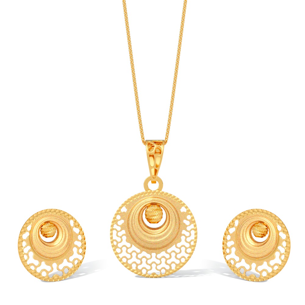 Vishwa Glow 22KT Gold Pendant Set