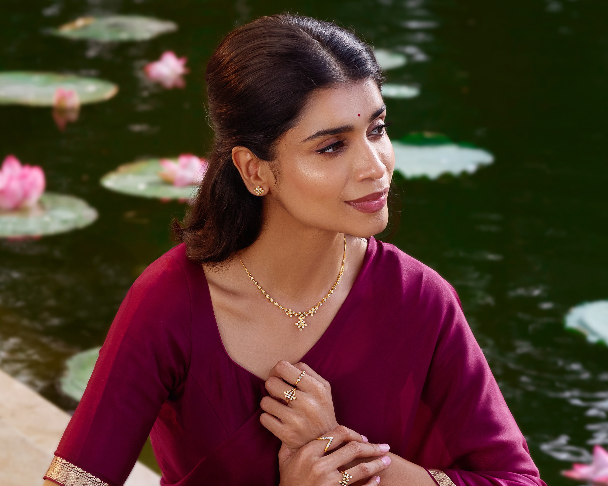 wedding gold necklace design