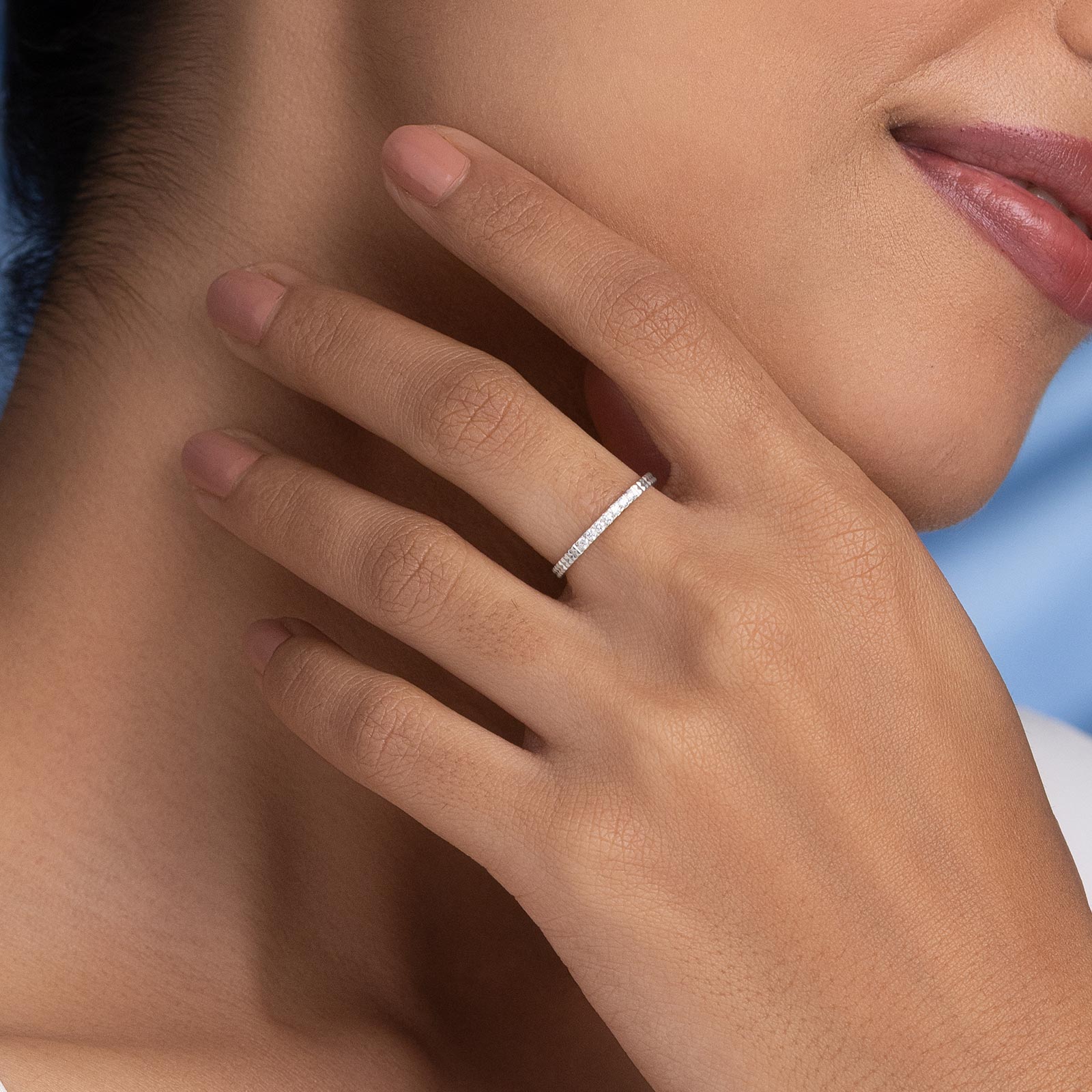 Promising 925 Silver Diamond Ring