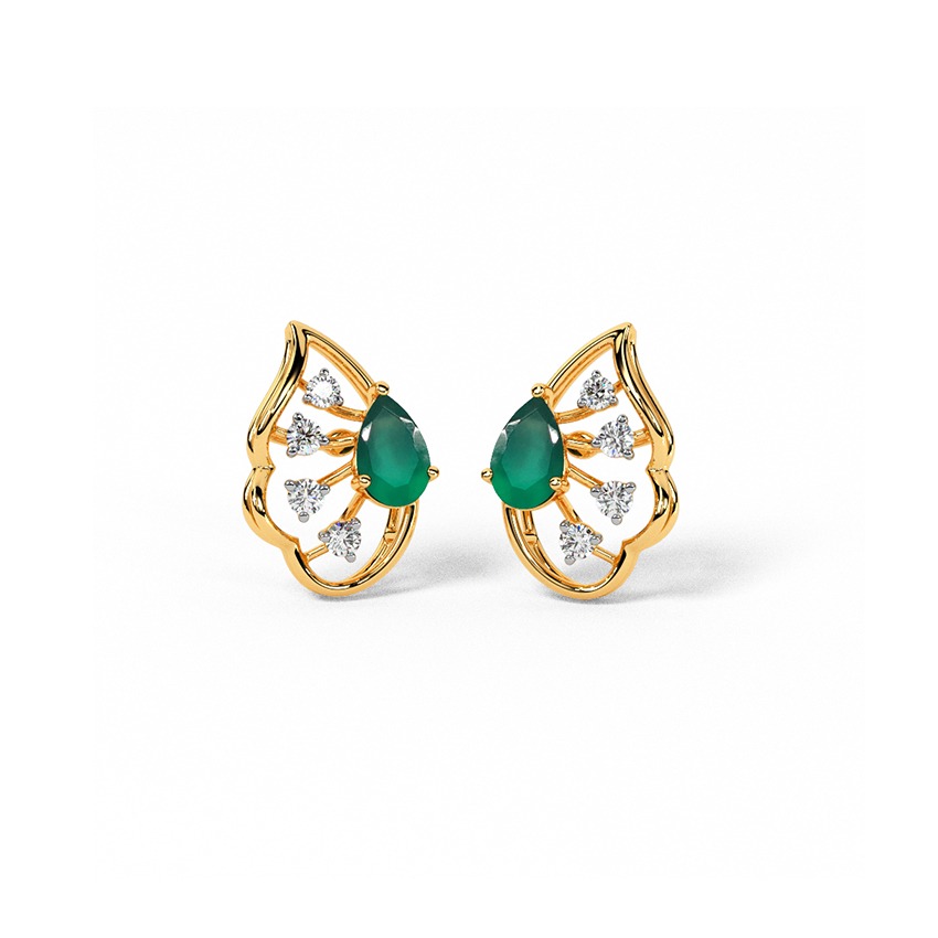 Chic Elegance Gemstone Stud Earrings