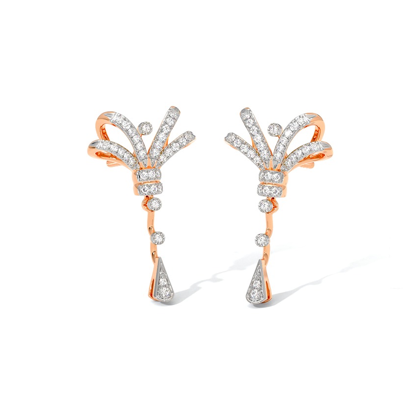 Couture Bow Diamond Drop Earrings