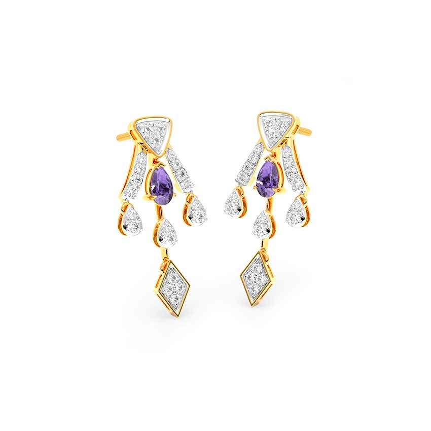 Azure Trails Gemstone Drop Earrings