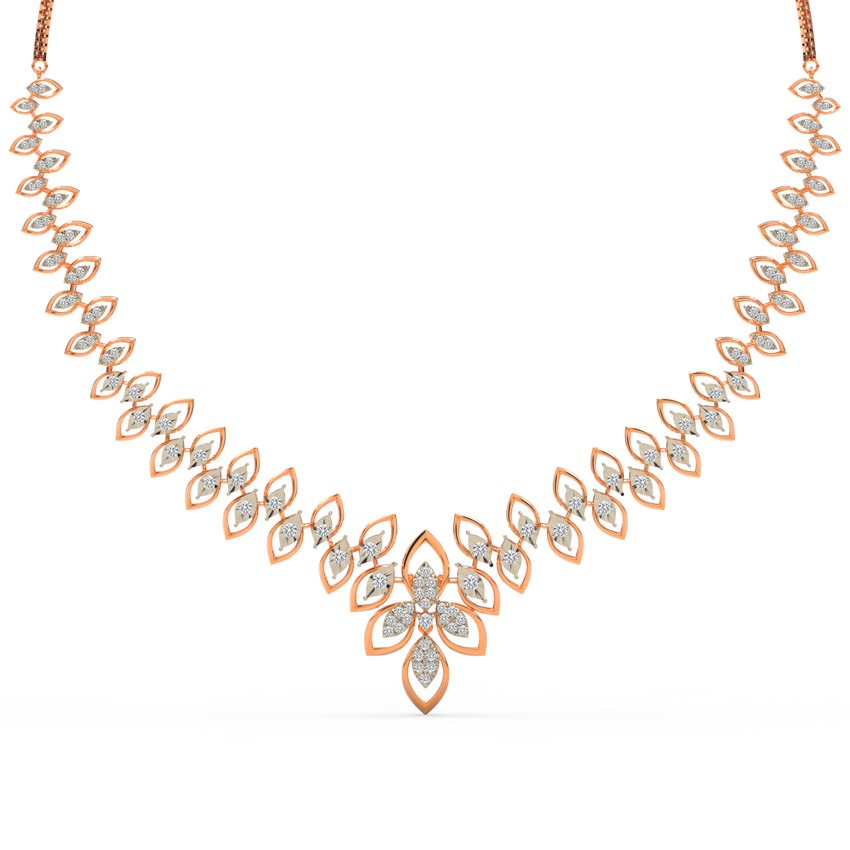 Crystal Cascade Diamond Necklace