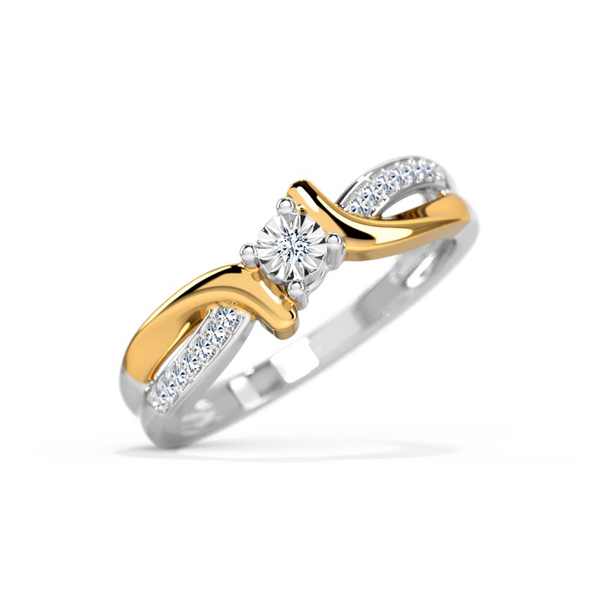Detour Miracle Plate Diamond Ring