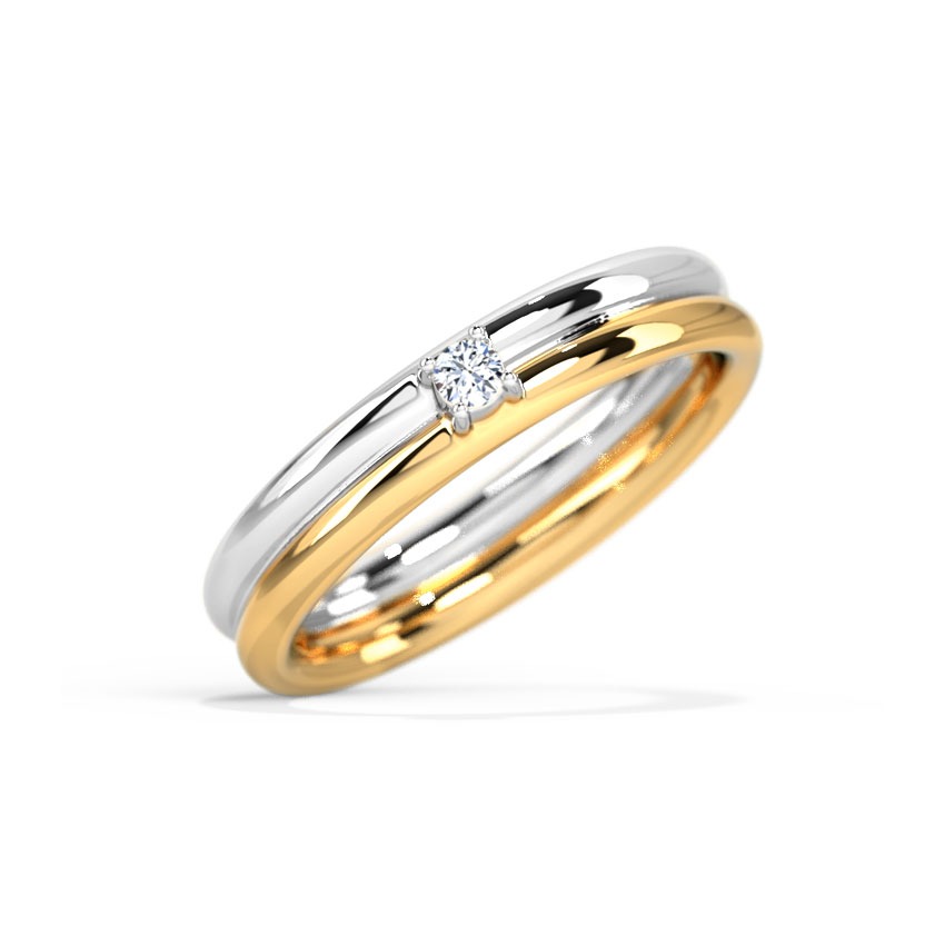 Classic Two-Tone Diamond Ring