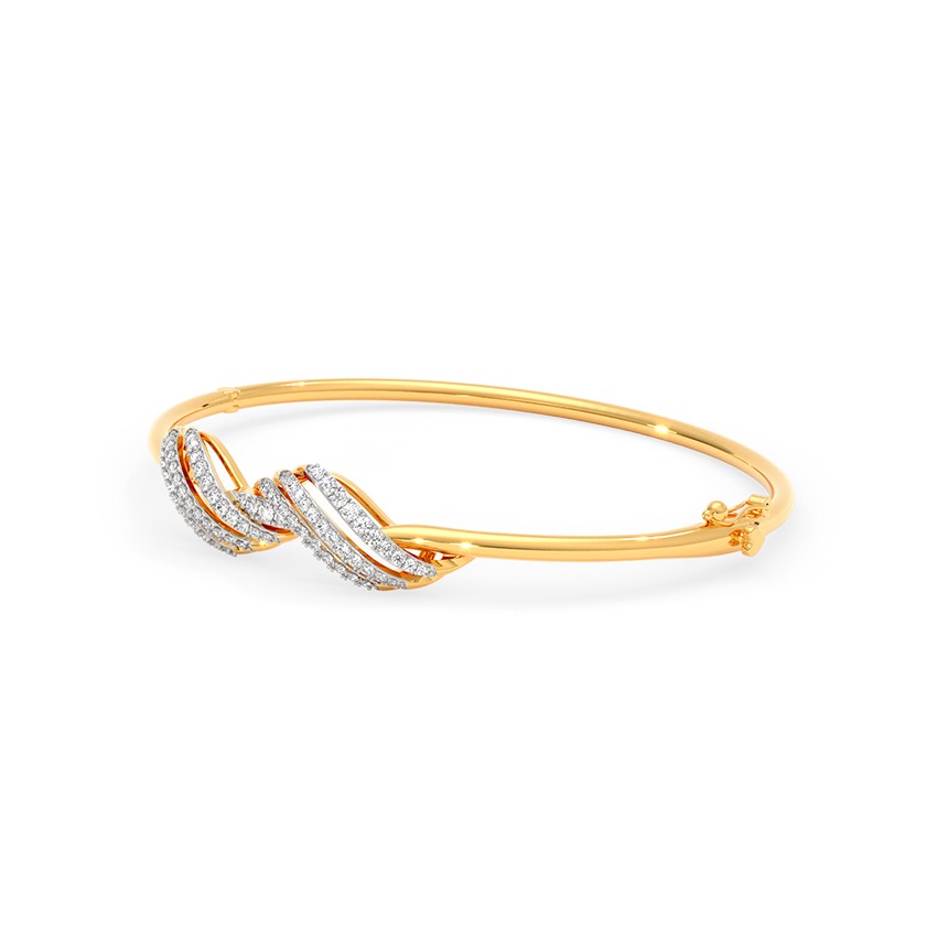 Meander Diamond Oval Bracelet