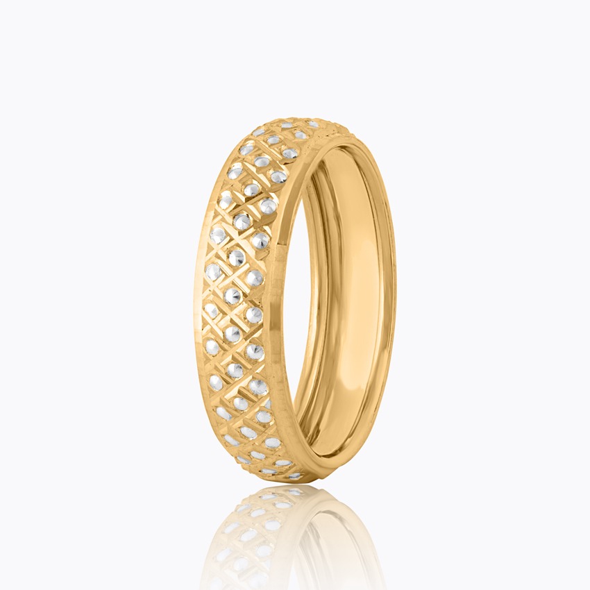 Twilight Glimmer 22KT Gold Band