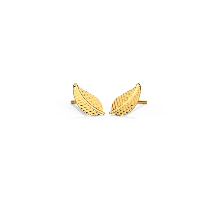 Windy Gold Stud Earrings