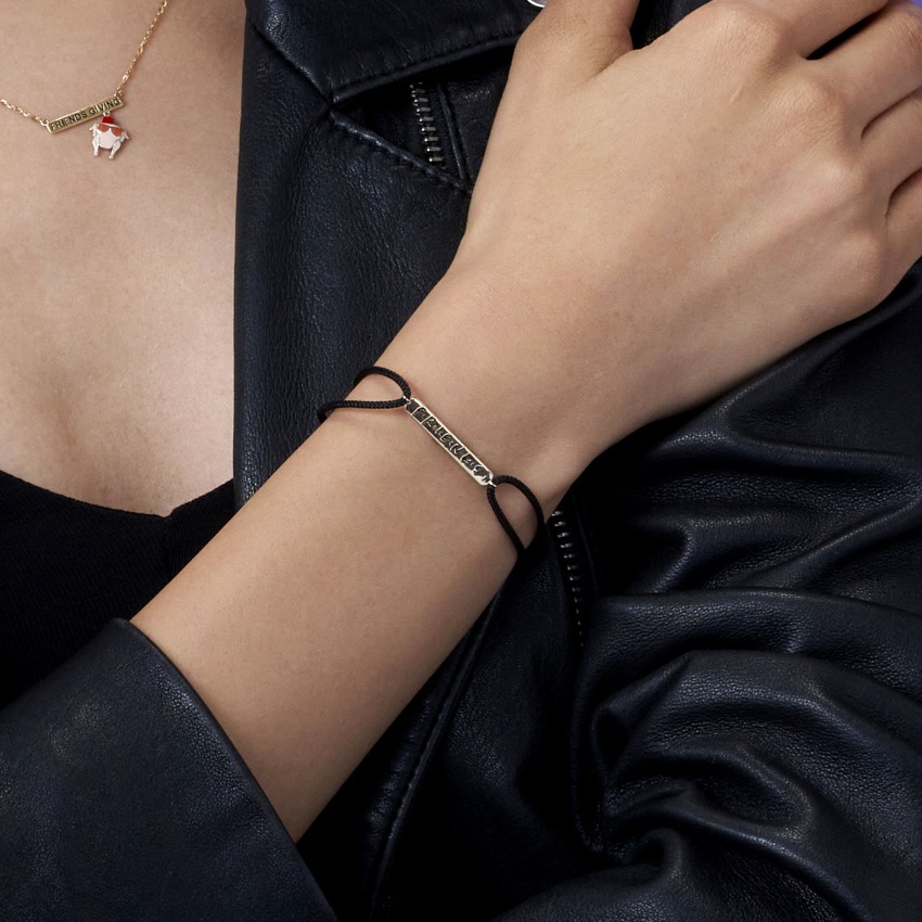 Chandler’s To My Best Bud Cord Gold Bracelet