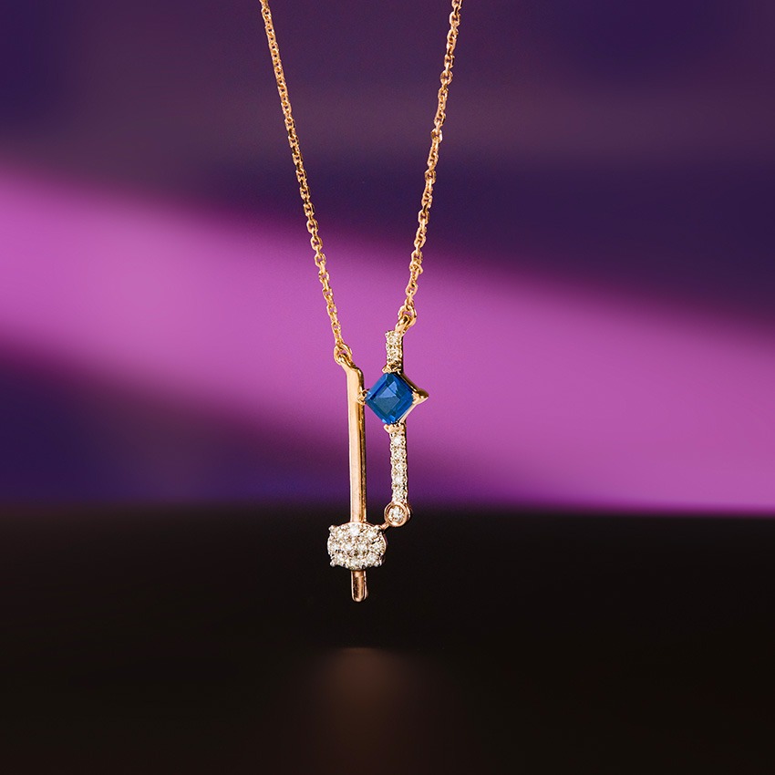 Subtle Spark Gemstone Necklace